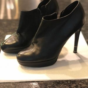 Dior Black Leather Ankle Booties